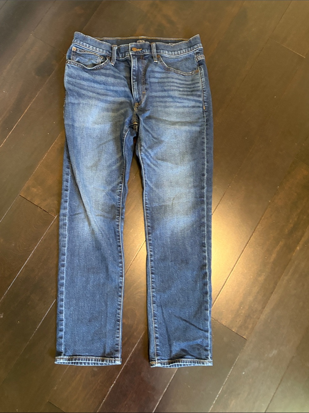 J. Crew Men's Blue Straight-Leg Jeans